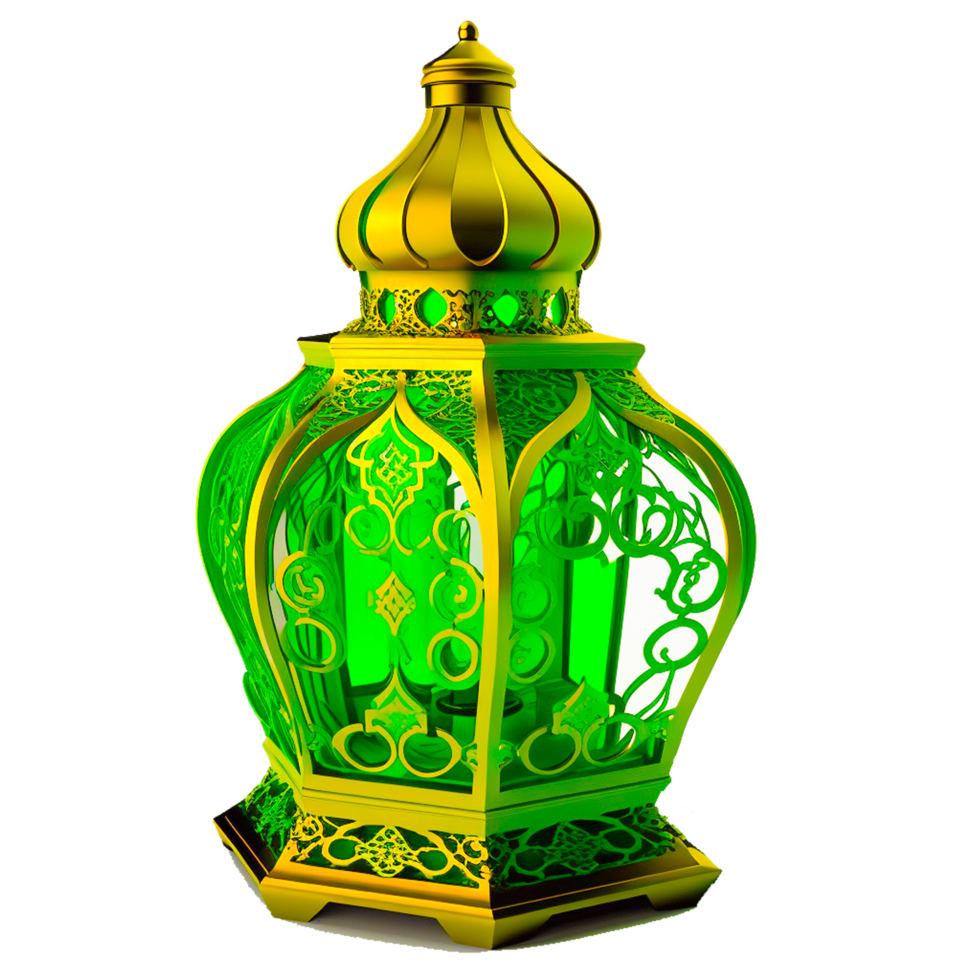 Ramadan lanterna cartone animato stile png