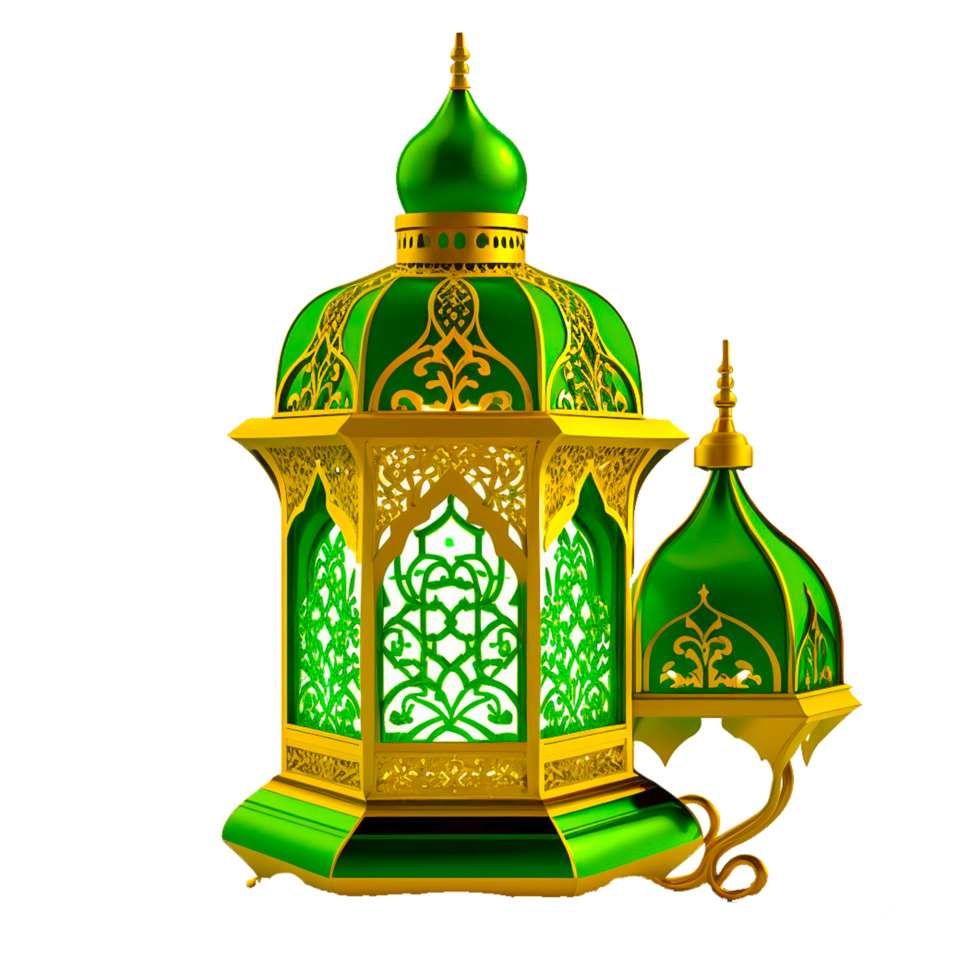 cute Islamic lantern illustration png