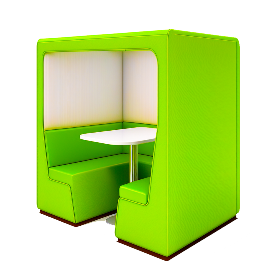 coworking booth mockup illustration png