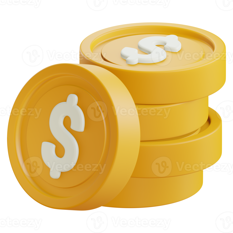 Coins business icon png