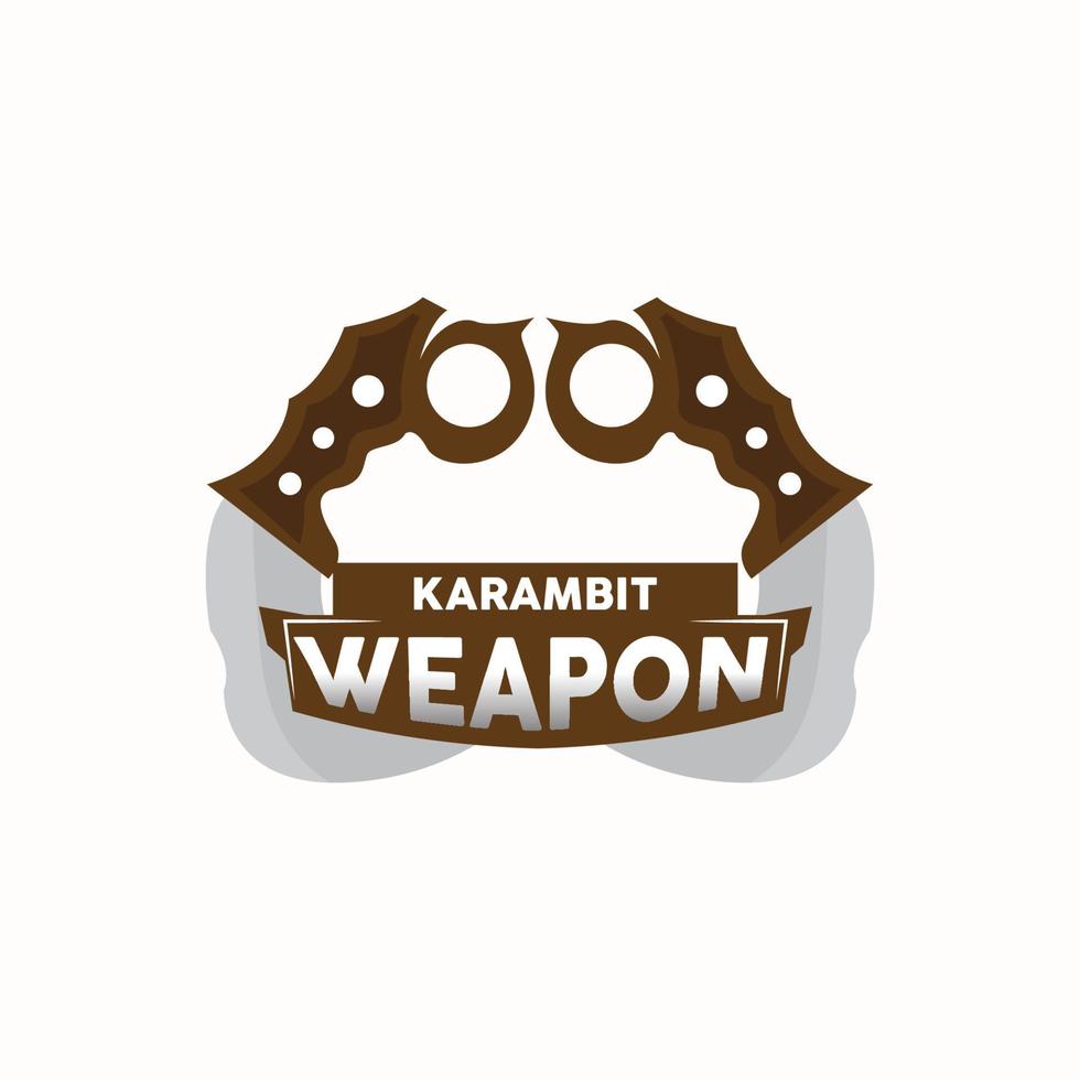 kerambito logo, Indonesia luchando arma vector, ninja luchando herramienta sencillo diseño, modelo ilustración símbolo icono vector