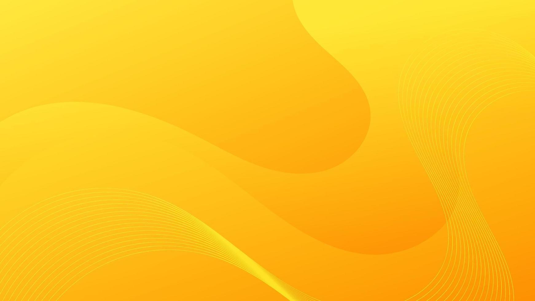 Abstract Yellow liquid Wave Background vector