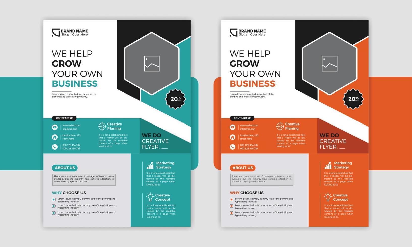 Creative Flyers for Business Events and Promotions, Professional Business Flyers for Every Occasion, Professional Flyers for Effective Marketing, Modern Flyers for Today's Business Needs. vector