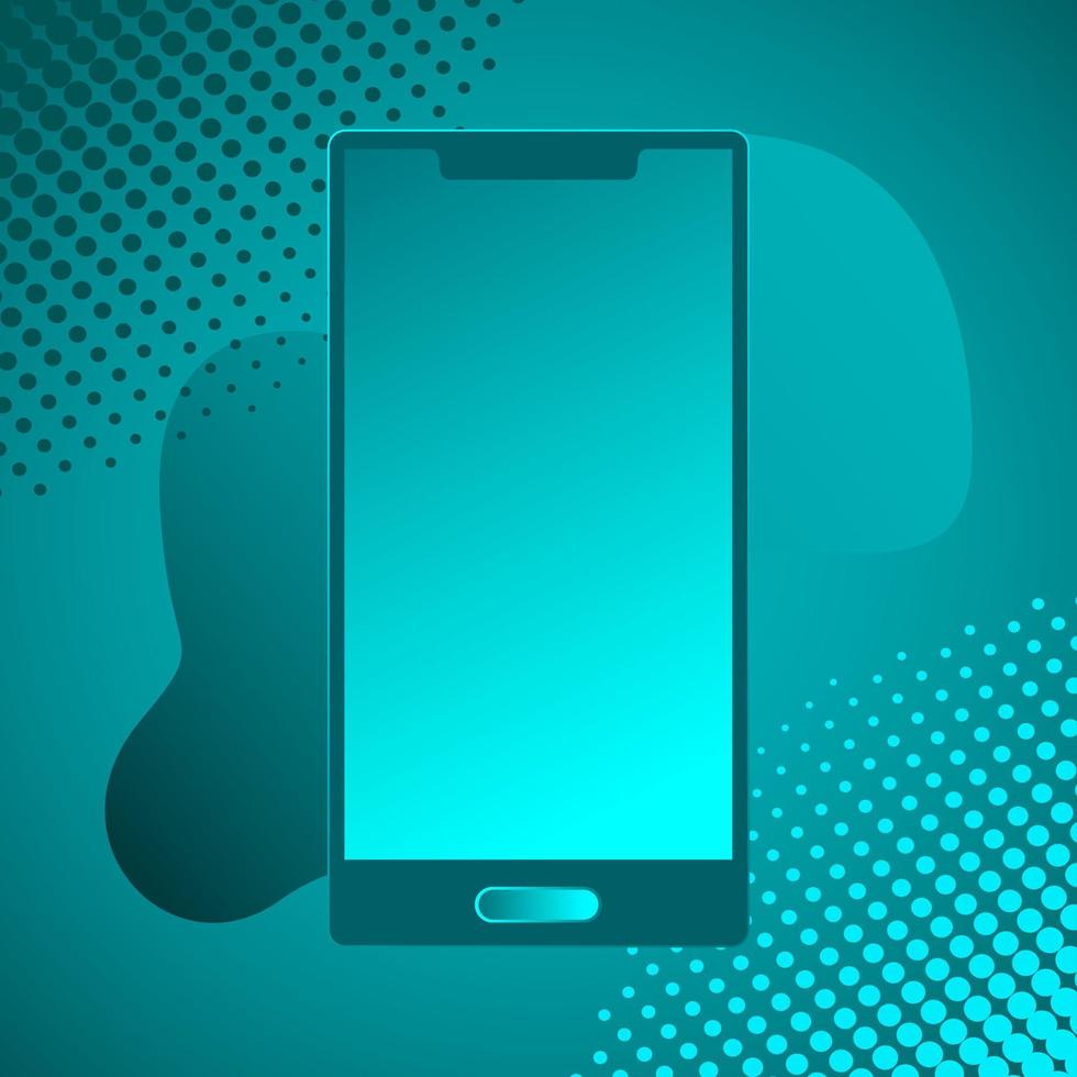 Smartphone Social Media Banner Vector Illustration Template