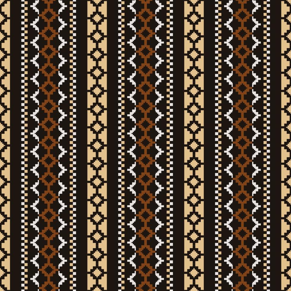 Ethnic traditional stripes pattern. Aztec geometric shape seamless pattern background. Aztec tribal African mud cloth pattern use for fabric, home decoration elements, upholstery, wrapping. vector