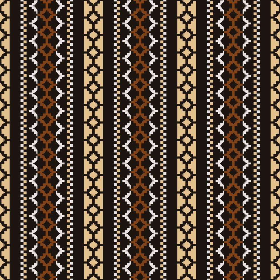 Ethnic traditional stripes pattern. Aztec geometric shape seamless pattern background. Aztec tribal African mud cloth pattern use for fabric, home decoration elements, upholstery, wrapping. vector