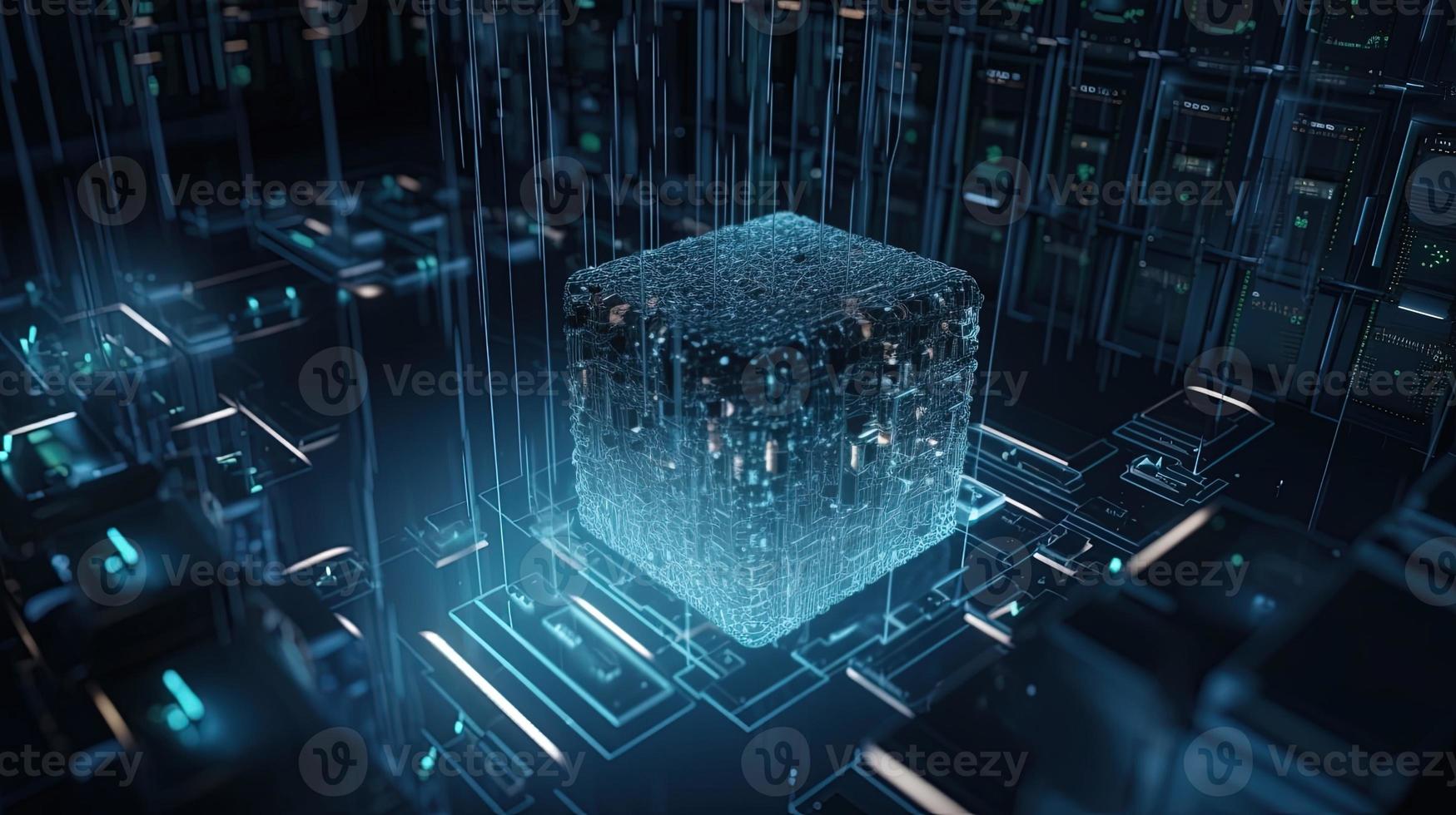 Futuristic technological background3D rendering,3D rendering of abstract technology concept. Futuristic cyberspace background,Abstract 3d rendering of data processing. Futuristic technol photo
