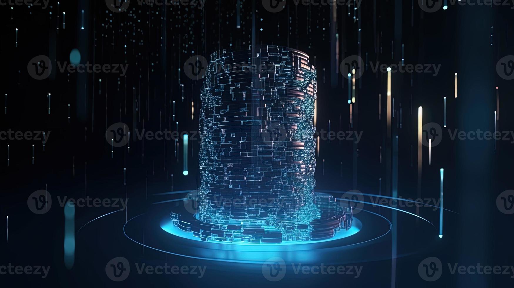 Futuristic technological background3D rendering,3D rendering of abstract technology concept. Futuristic cyberspace background,Abstract 3d rendering of data processing. Futuristic technol photo