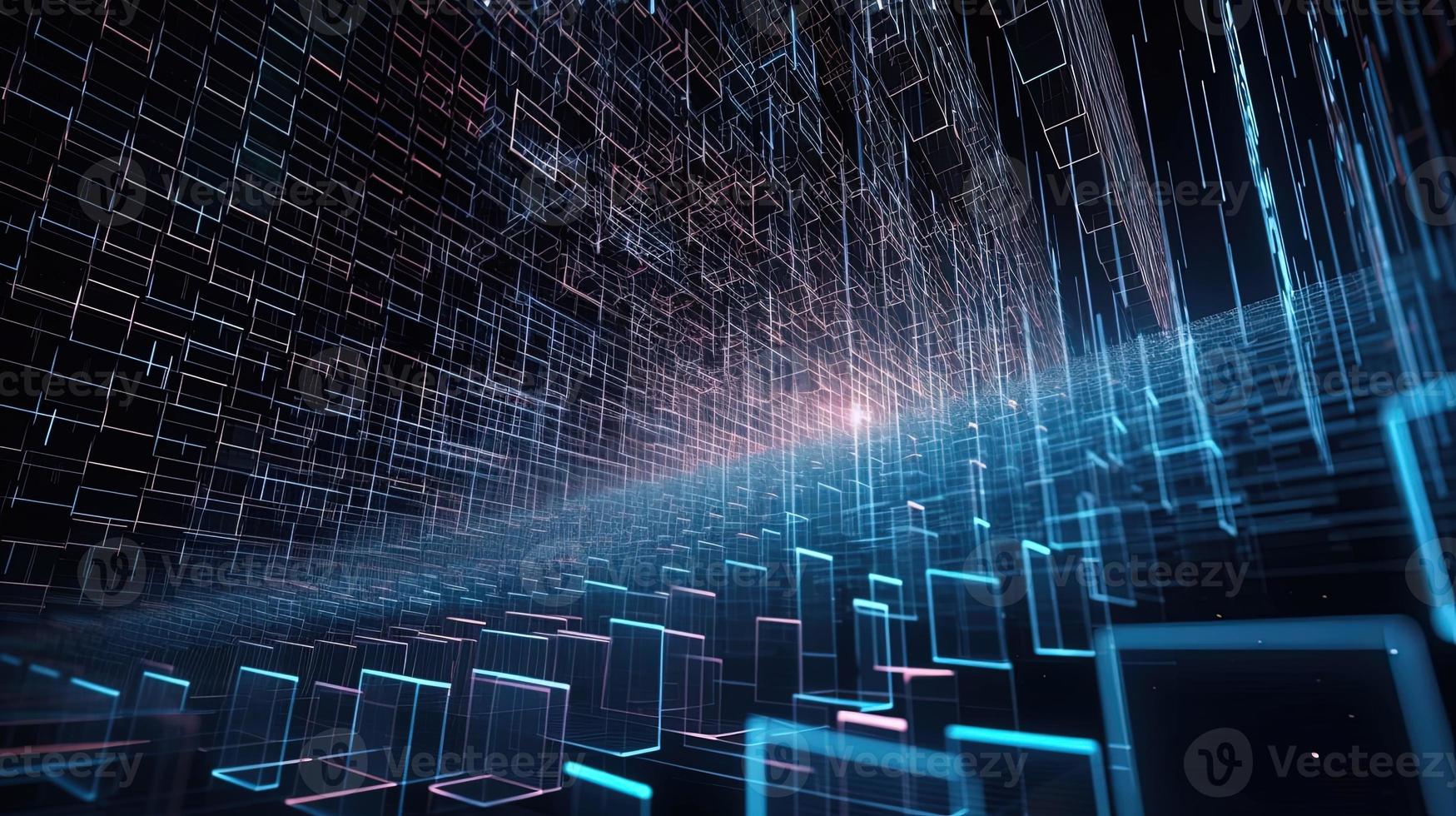 Futuristic technological background3D rendering,3D rendering of abstract technology concept. Futuristic cyberspace background,Abstract 3d rendering of data processing. Futuristic technol photo