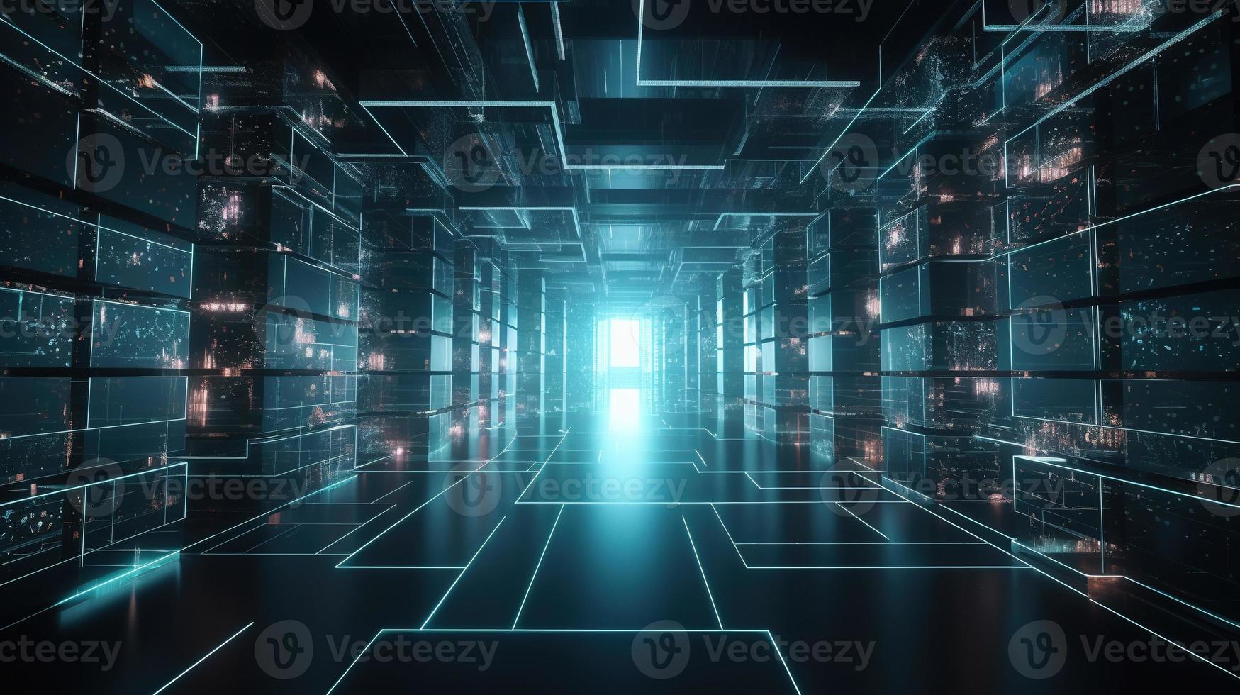 Futuristic technological background3D rendering,3D rendering of abstract technology concept. Futuristic cyberspace background,Abstract 3d rendering of data processing. Futuristic technol photo