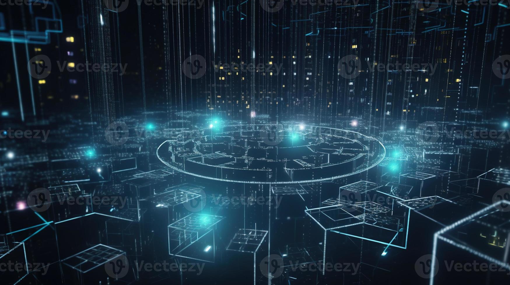 Futuristic technological background3D rendering,3D rendering of abstract technology concept. Futuristic cyberspace background,Abstract 3d rendering of data processing. Futuristic technol photo