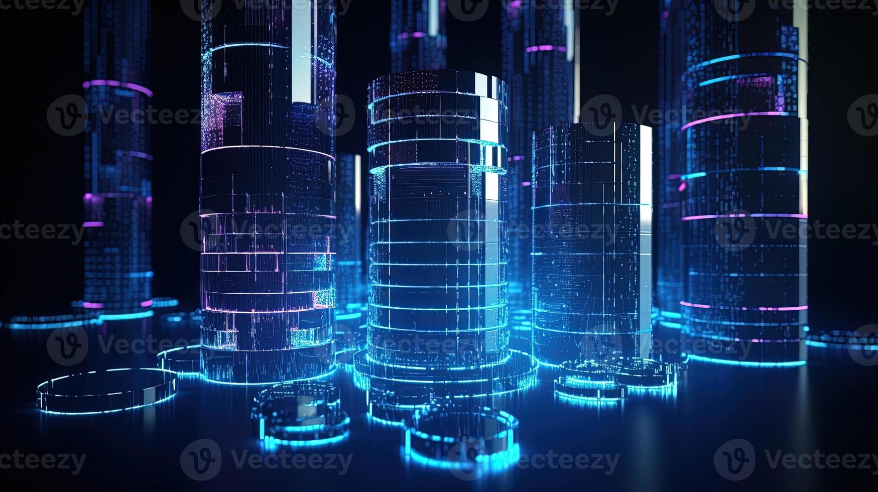 Futuristic technological background3D rendering,3D rendering of abstract technology concept. Futuristic cyberspace background,Abstract 3d rendering of data processing. Futuristic technol photo