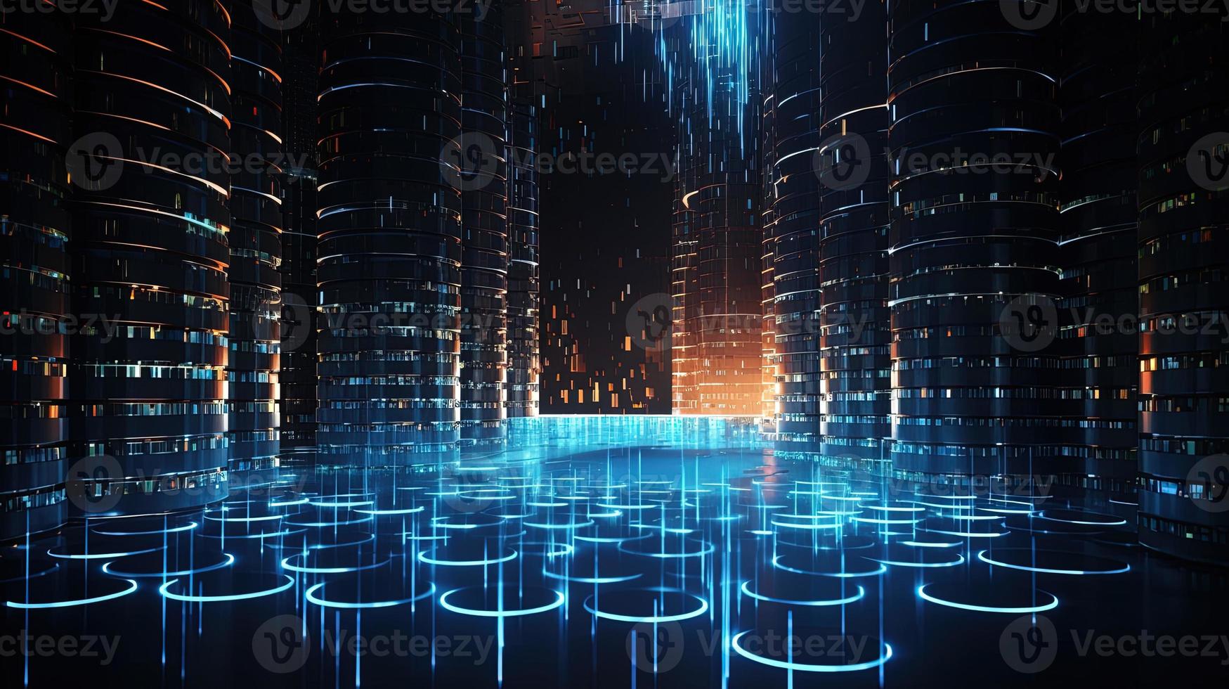 Futuristic technological background3D rendering,3D rendering of abstract technology concept. Futuristic cyberspace background,Abstract 3d rendering of data processing. Futuristic technol photo