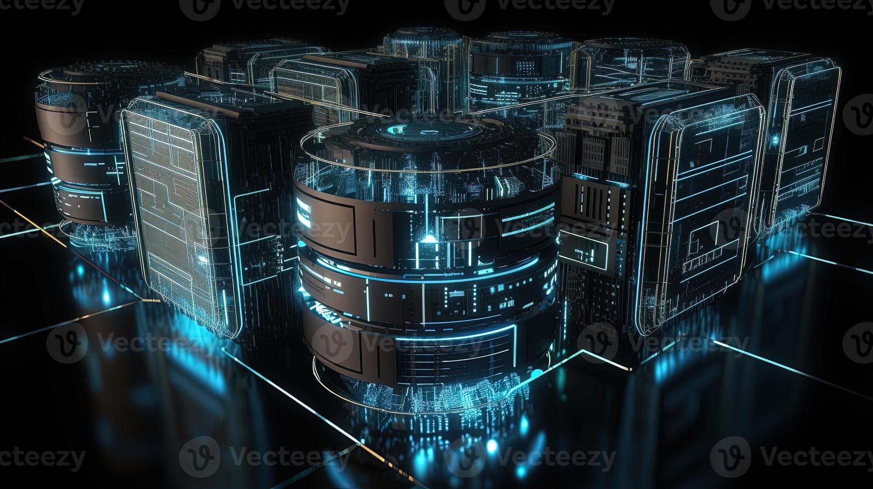 Futuristic technological background3D rendering,3D rendering of abstract technology concept. Futuristic cyberspace background,Abstract 3d rendering of data processing. Futuristic technol photo