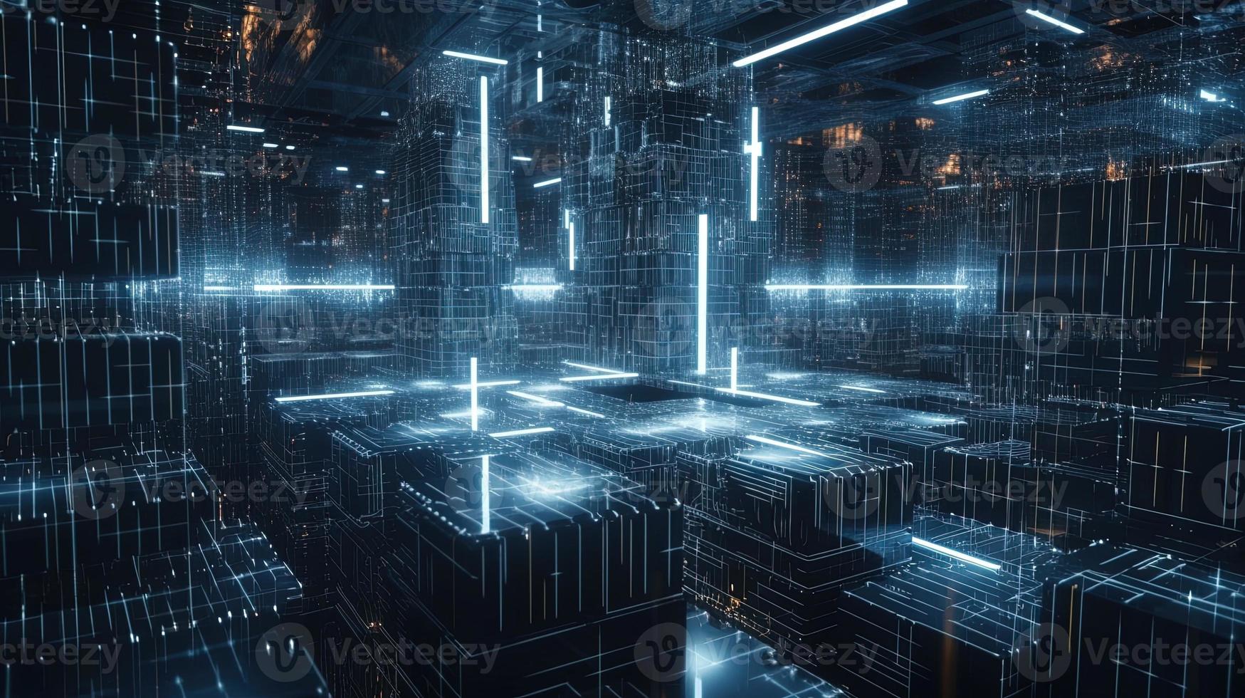 Futuristic technological background3D rendering,3D rendering of abstract technology concept. Futuristic cyberspace background,Abstract 3d rendering of data processing. Futuristic technol photo