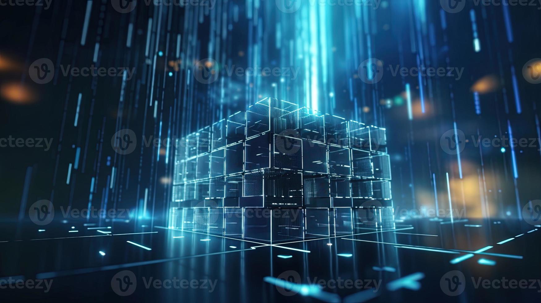 Futuristic technological background3D rendering,3D rendering of abstract technology concept. Futuristic cyberspace background,Abstract 3d rendering of data processing. Futuristic technol photo