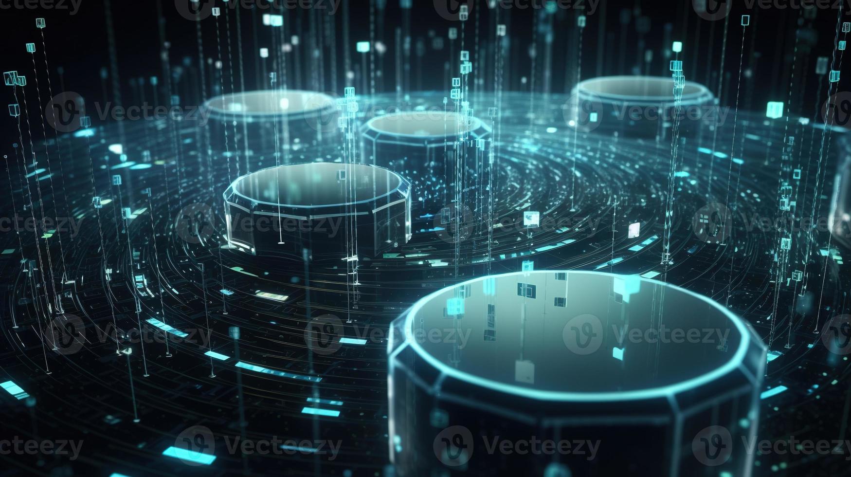 Futuristic technological background3D rendering,3D rendering of abstract technology concept. Futuristic cyberspace background,Abstract 3d rendering of data processing. Futuristic technol photo