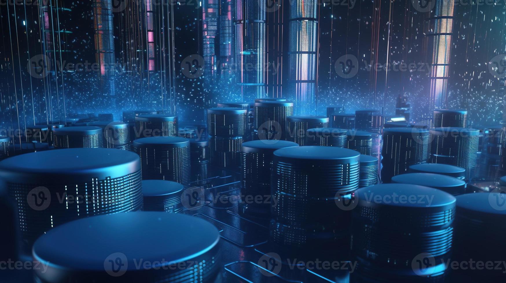 Futuristic technological background3D rendering,3D rendering of abstract technology concept. Futuristic cyberspace background,Abstract 3d rendering of data processing. Futuristic technol photo