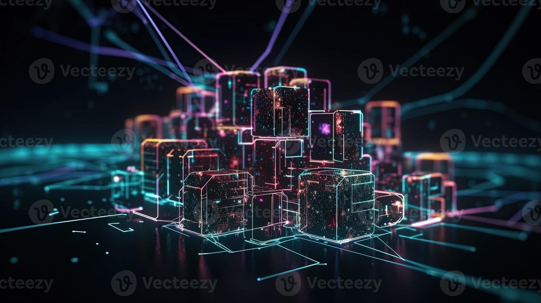 Futuristic technological background3D rendering,3D rendering of abstract technology concept. Futuristic cyberspace background,Abstract 3d rendering of data processing. Futuristic technol photo