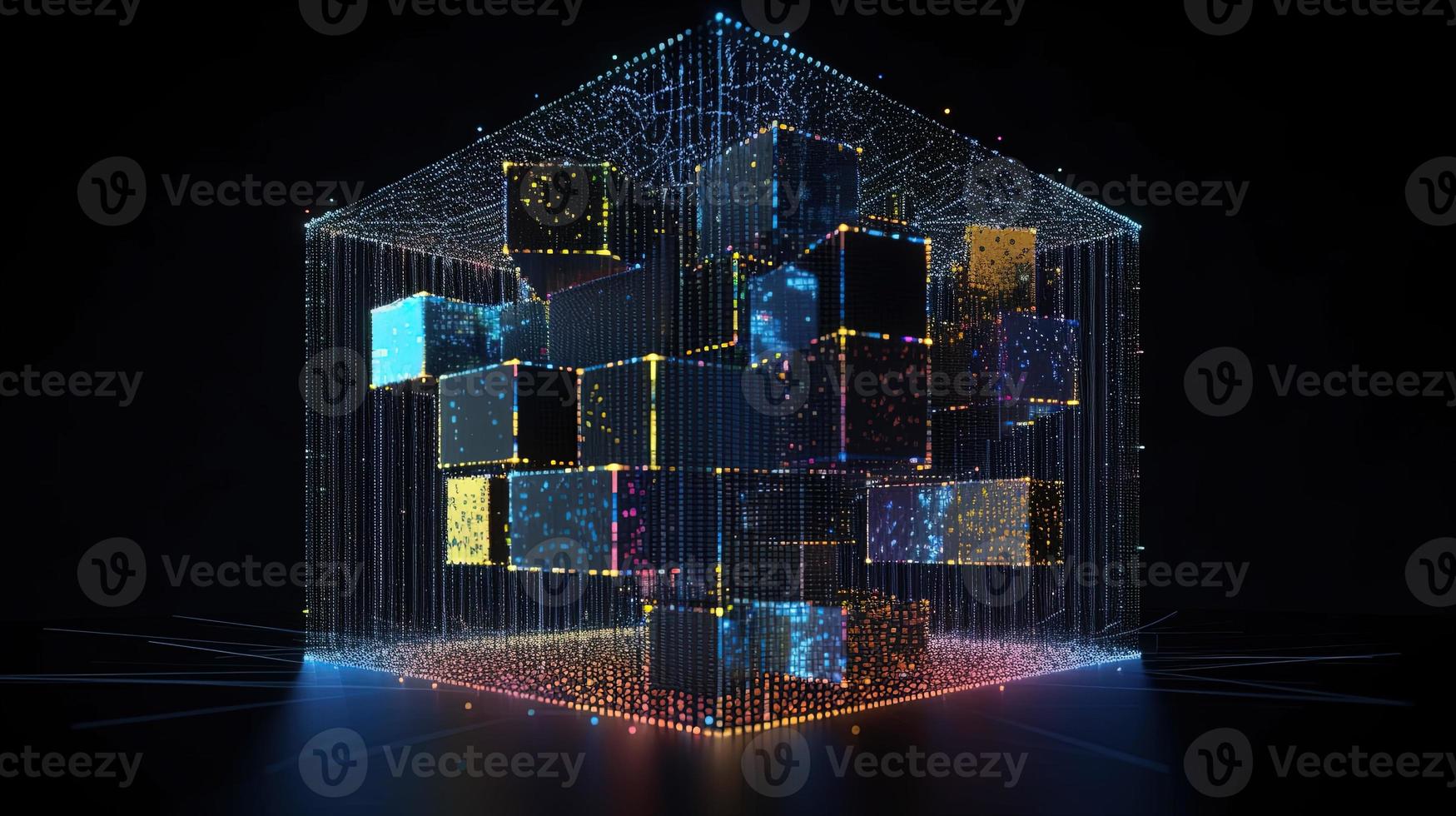 Futuristic technological background3D rendering,3D rendering of abstract technology concept. Futuristic cyberspace background,Abstract 3d rendering of data processing. Futuristic technol photo