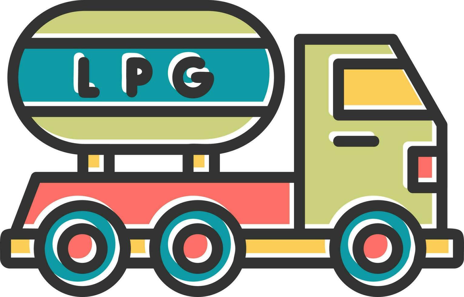 Gas Truck Vector Icon