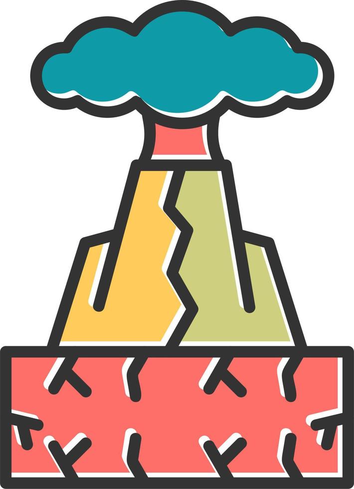 Volcano Vector Icon
