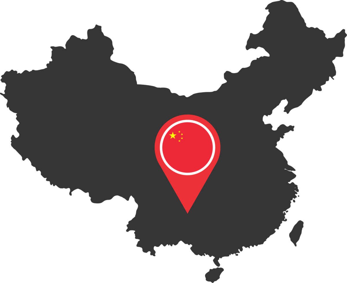 China pin map location PNG