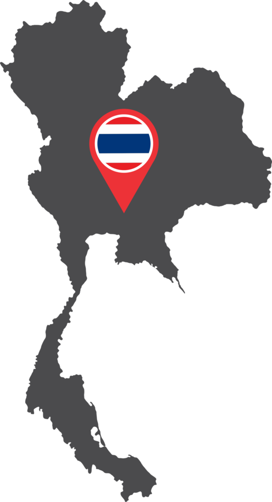 Thailand pin map location png