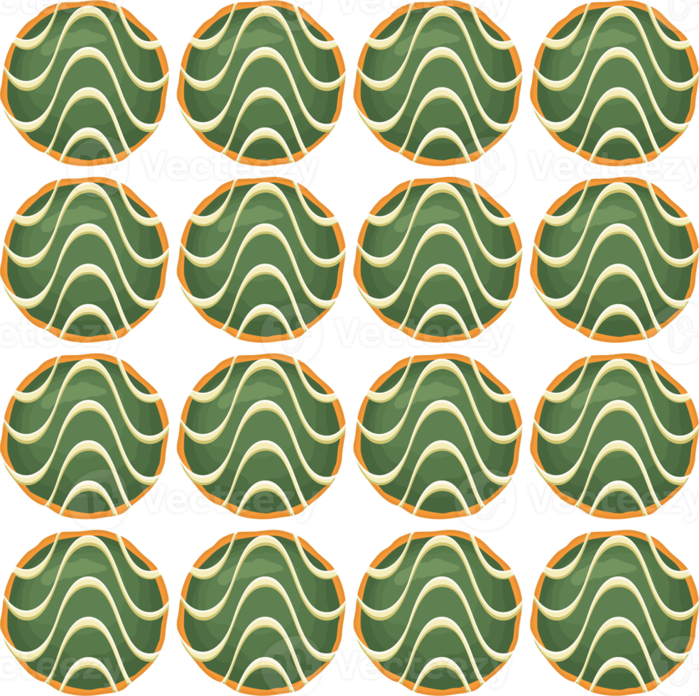 Pattern homemade cookie different taste in pastry biscuit png