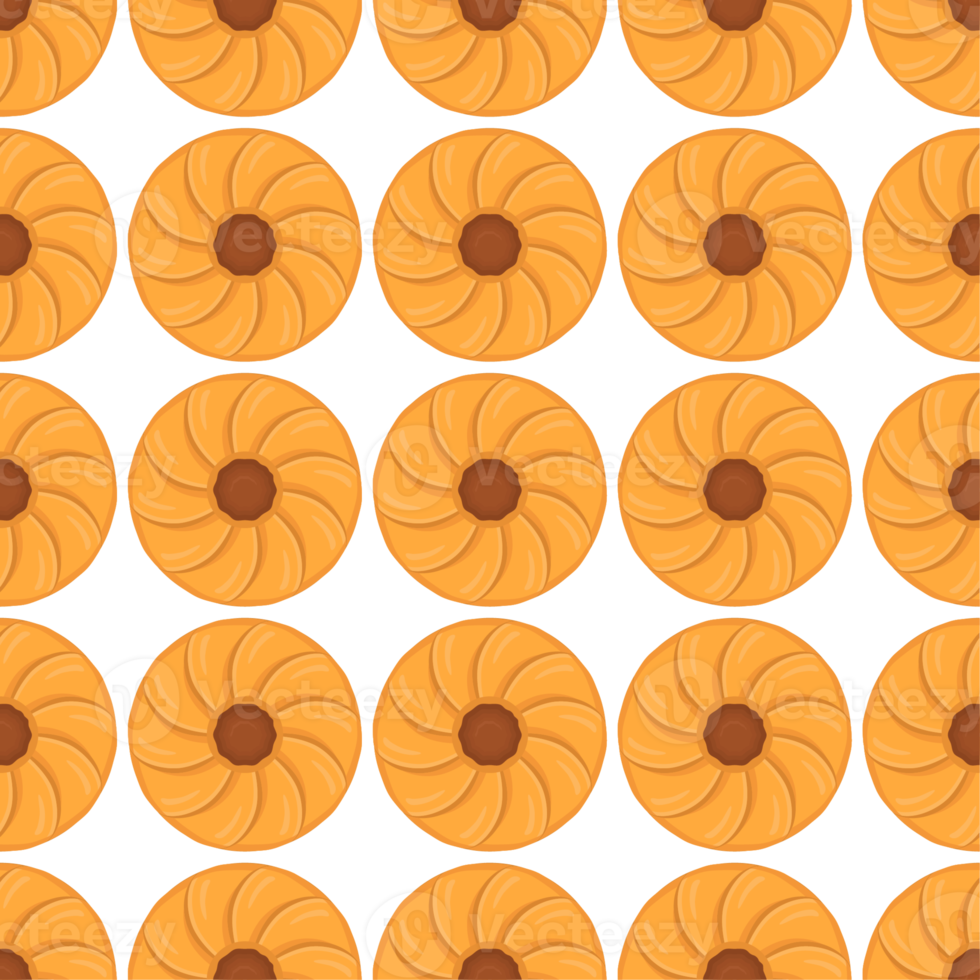 Pattern homemade cookie different taste in pastry biscuit png