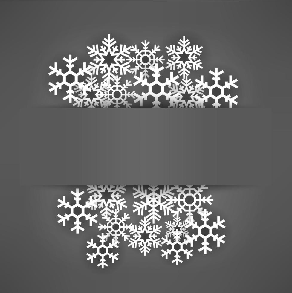 Winter background greeting card, Vector Illustration