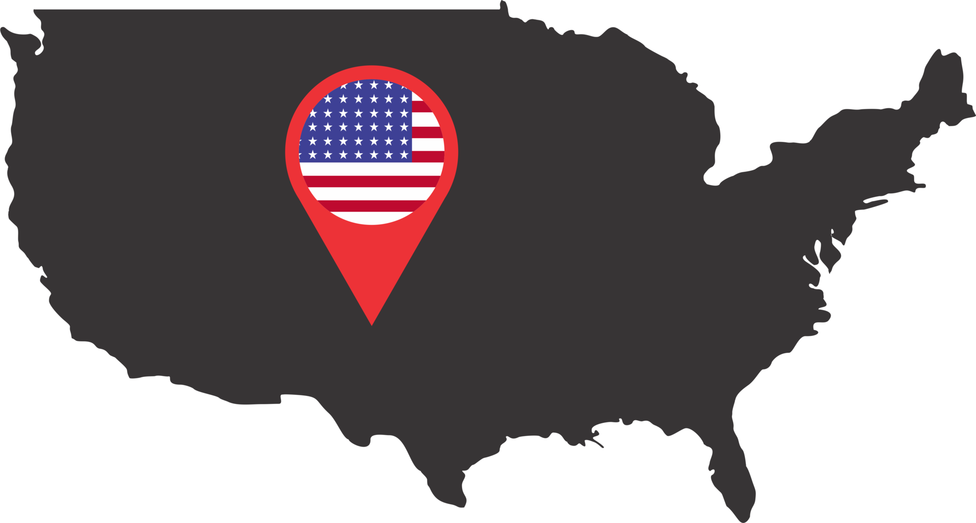 USA pin map location 22662627 PNG