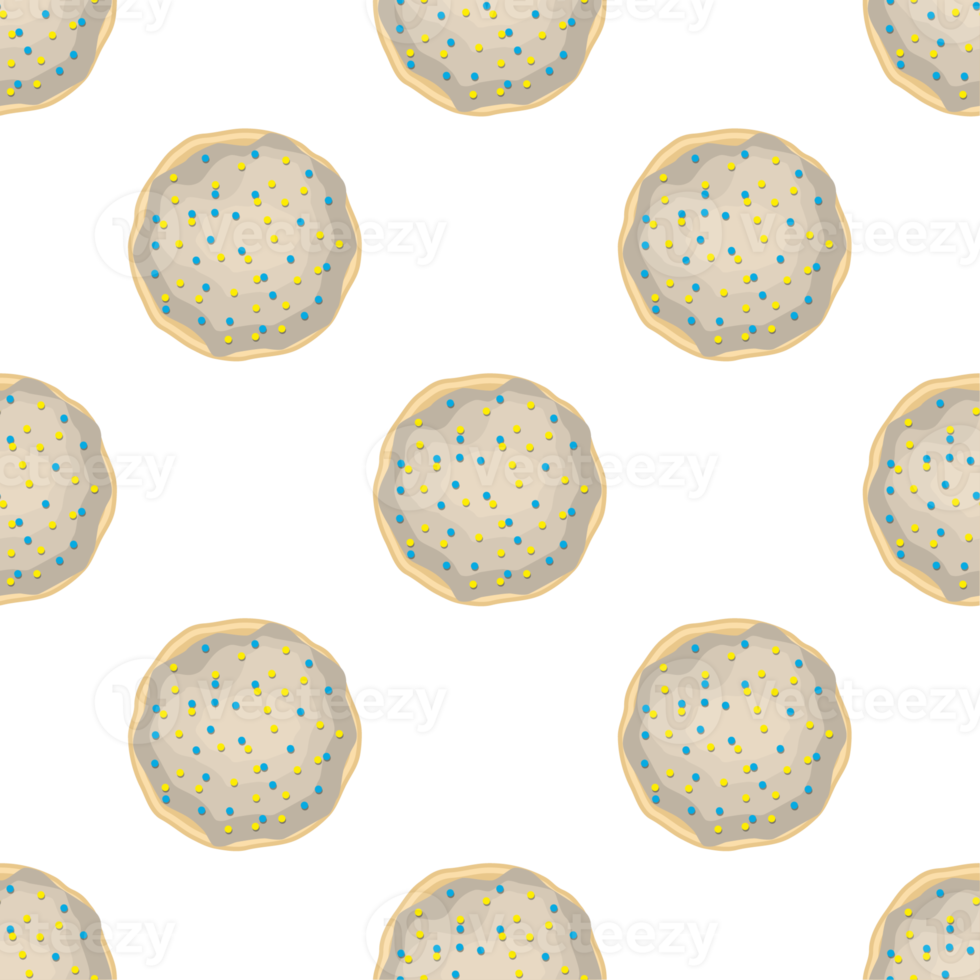 Pattern homemade cookie different taste in pastry biscuit png