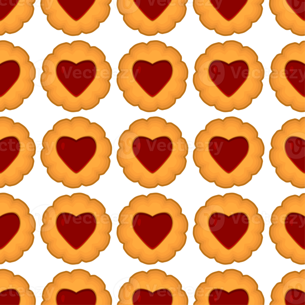 Pattern homemade cookie different taste in pastry biscuit png