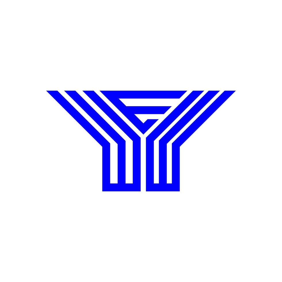 WEW letter logo creative design with vector graphic, WEW simple and modern logo.