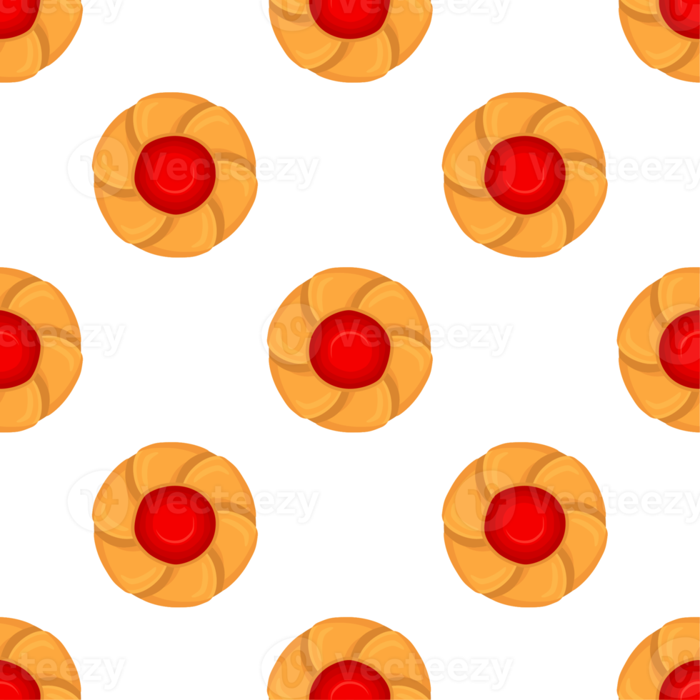 Pattern homemade cookie different taste in pastry biscuit png