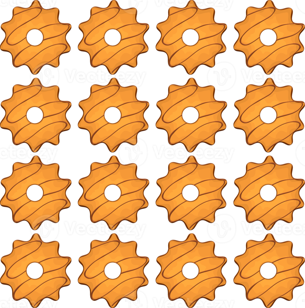Pattern homemade cookie different taste in pastry biscuit png