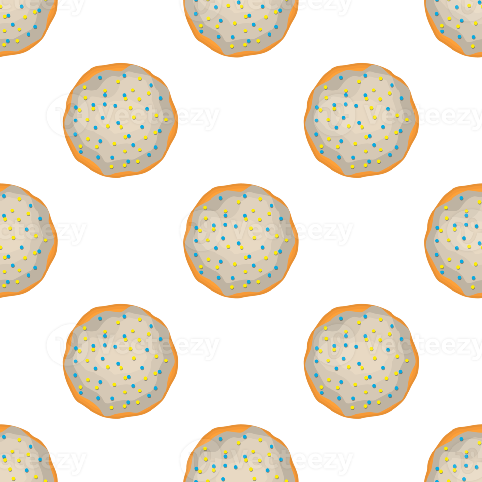 Pattern homemade cookie different taste in pastry biscuit png