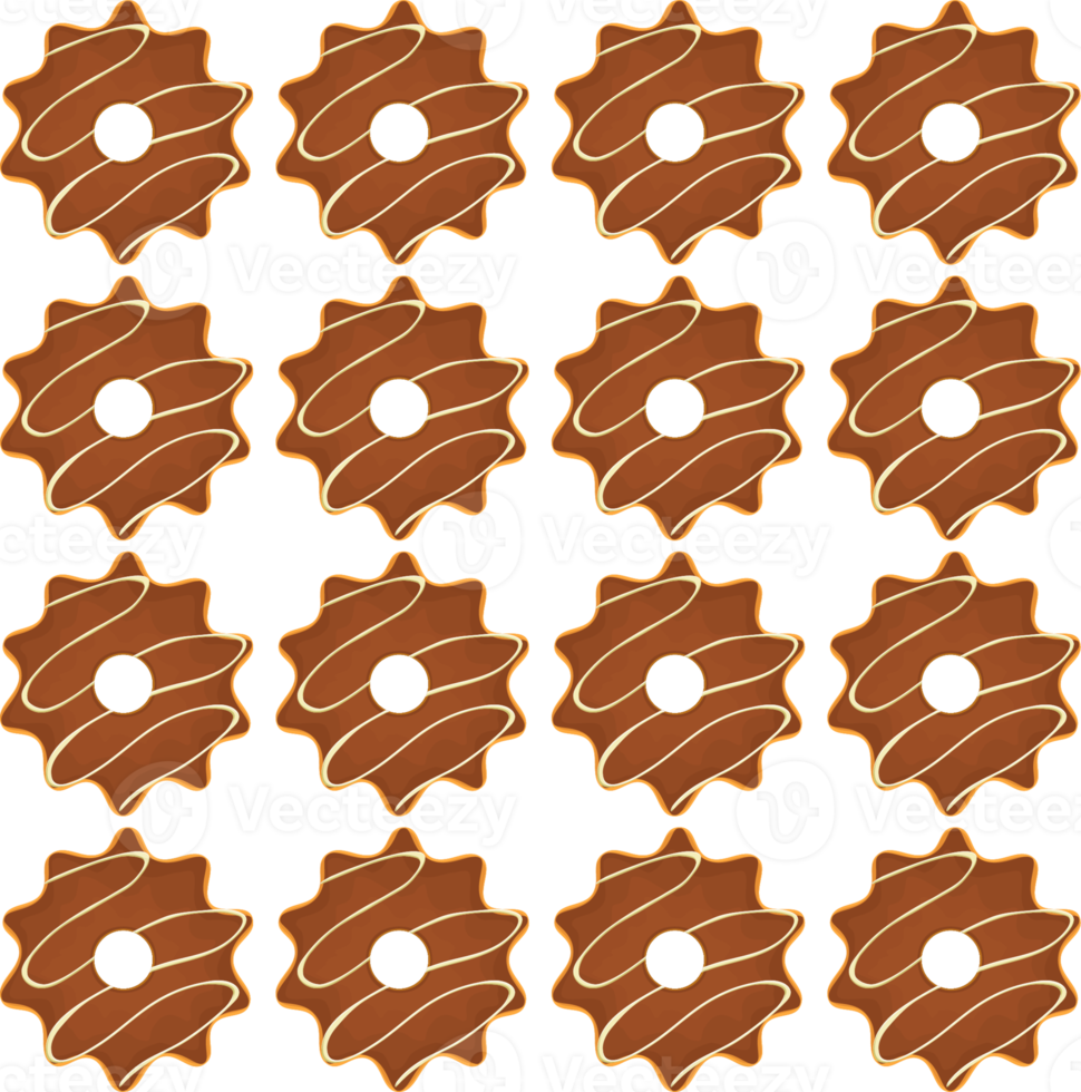 Pattern homemade cookie different taste in pastry biscuit png