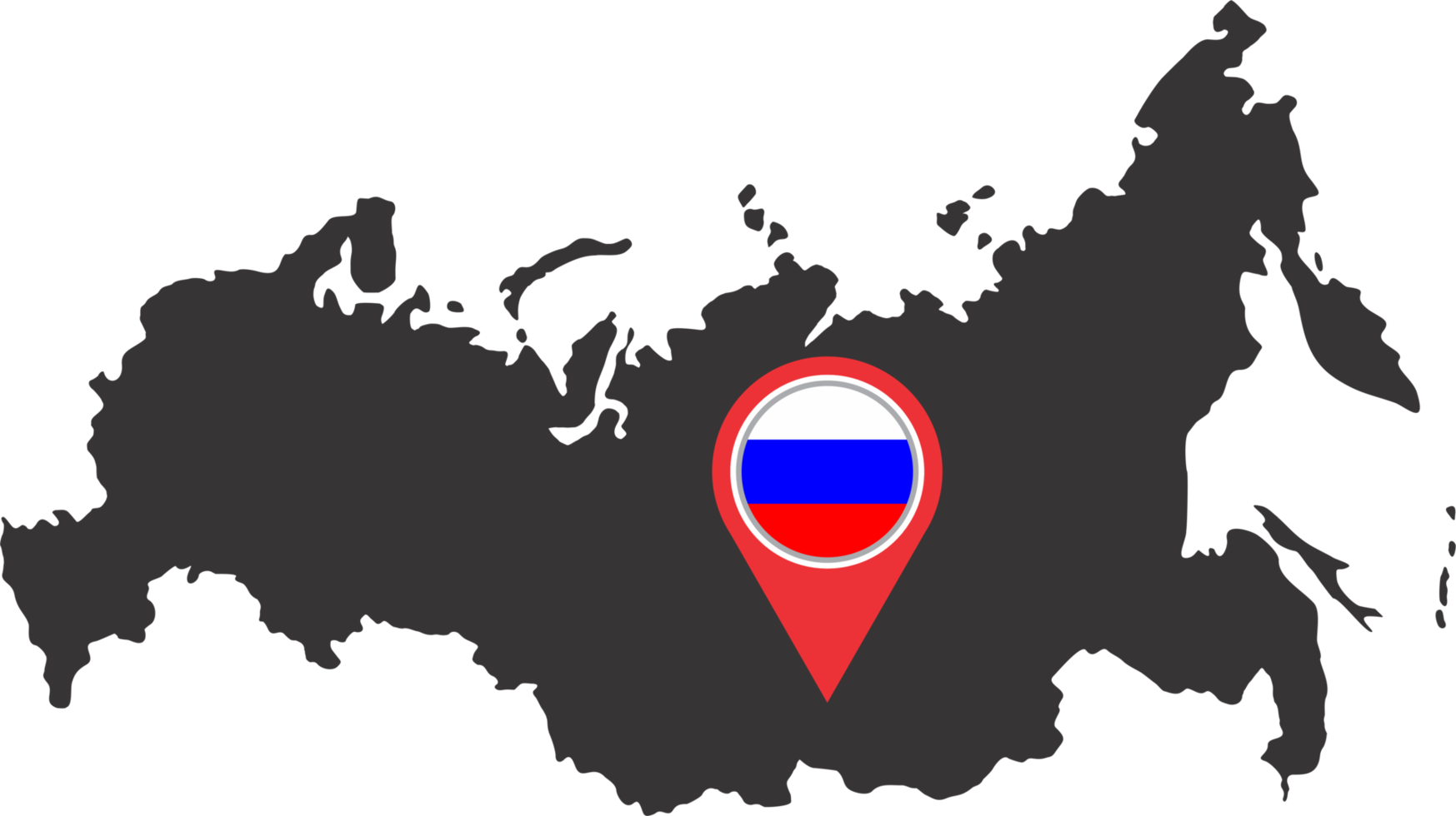 Russia pin map location png