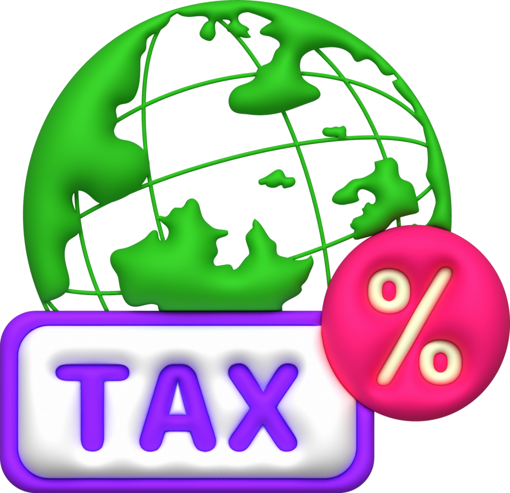 Illustrations 3D Find Tax and Financial Information Anywhere png