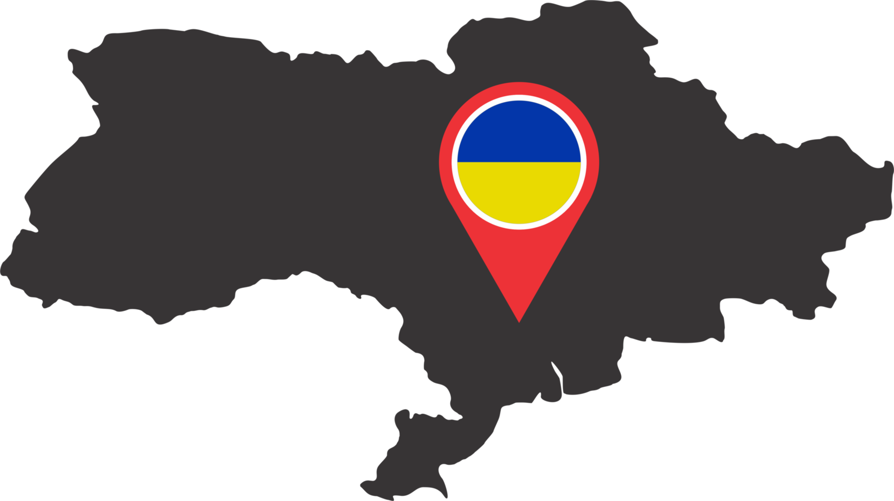 Ukraine épingle carte emplacement png