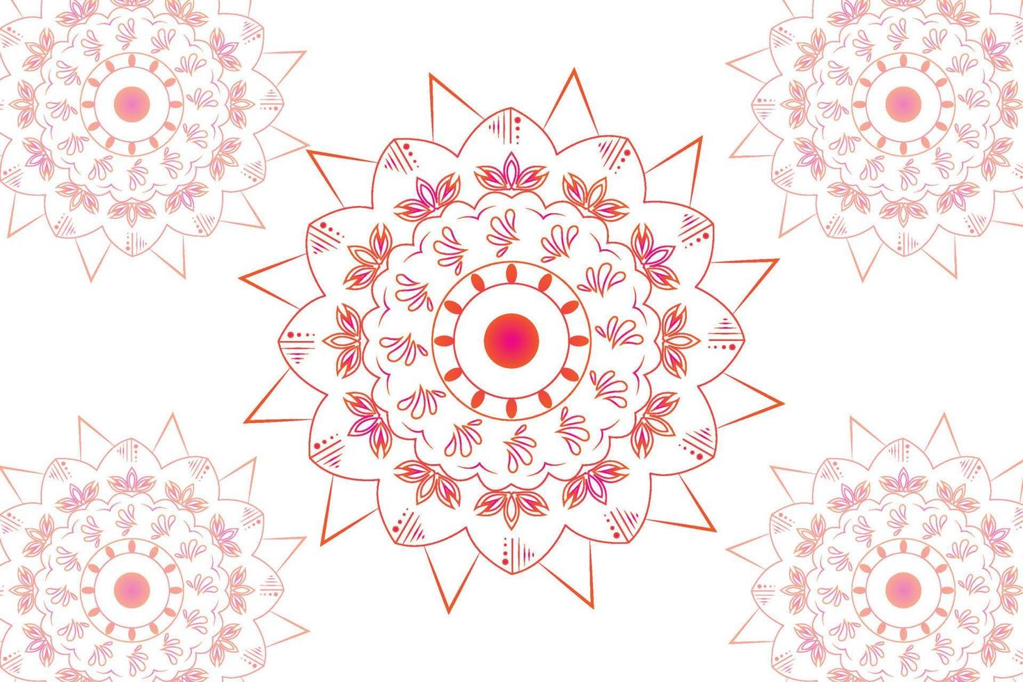 Simple Mandala gradian page. Ornament round mandala. Geometric circle element. kaleidoscope, medallion, yoga, india, arabic. Abstract design template vector