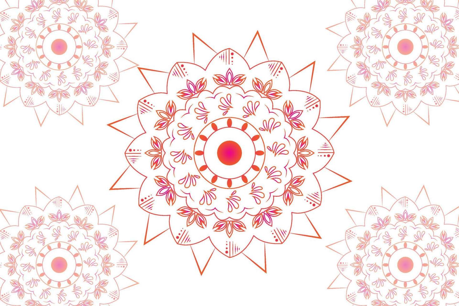 sencillo mandala gradian página. ornamento redondo mándala geométrico circulo elemento. caleidoscopio, medallón, yoga, India, Arábica. resumen diseño modelo vector