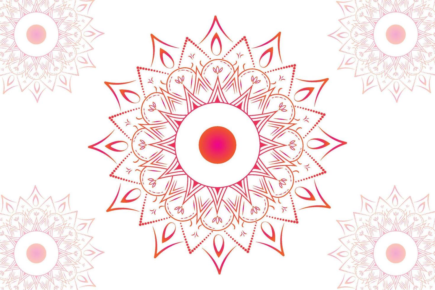 Simple Mandala gradian page. Ornament round mandala. Geometric circle element. kaleidoscope, medallion, yoga, india, arabic. Abstract design template vector
