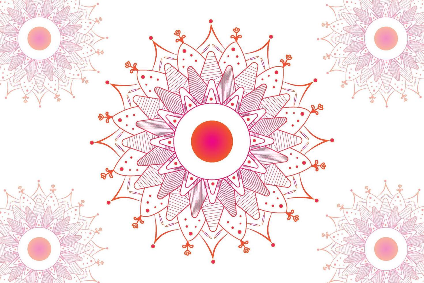 Simple Mandala gradian page. Ornament round mandala. Geometric circle element. kaleidoscope, medallion, yoga, india, arabic. Abstract design template vector