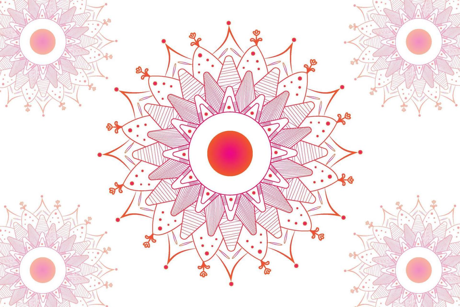 sencillo mandala gradian página. ornamento redondo mándala geométrico circulo elemento. caleidoscopio, medallón, yoga, India, Arábica. resumen diseño modelo vector