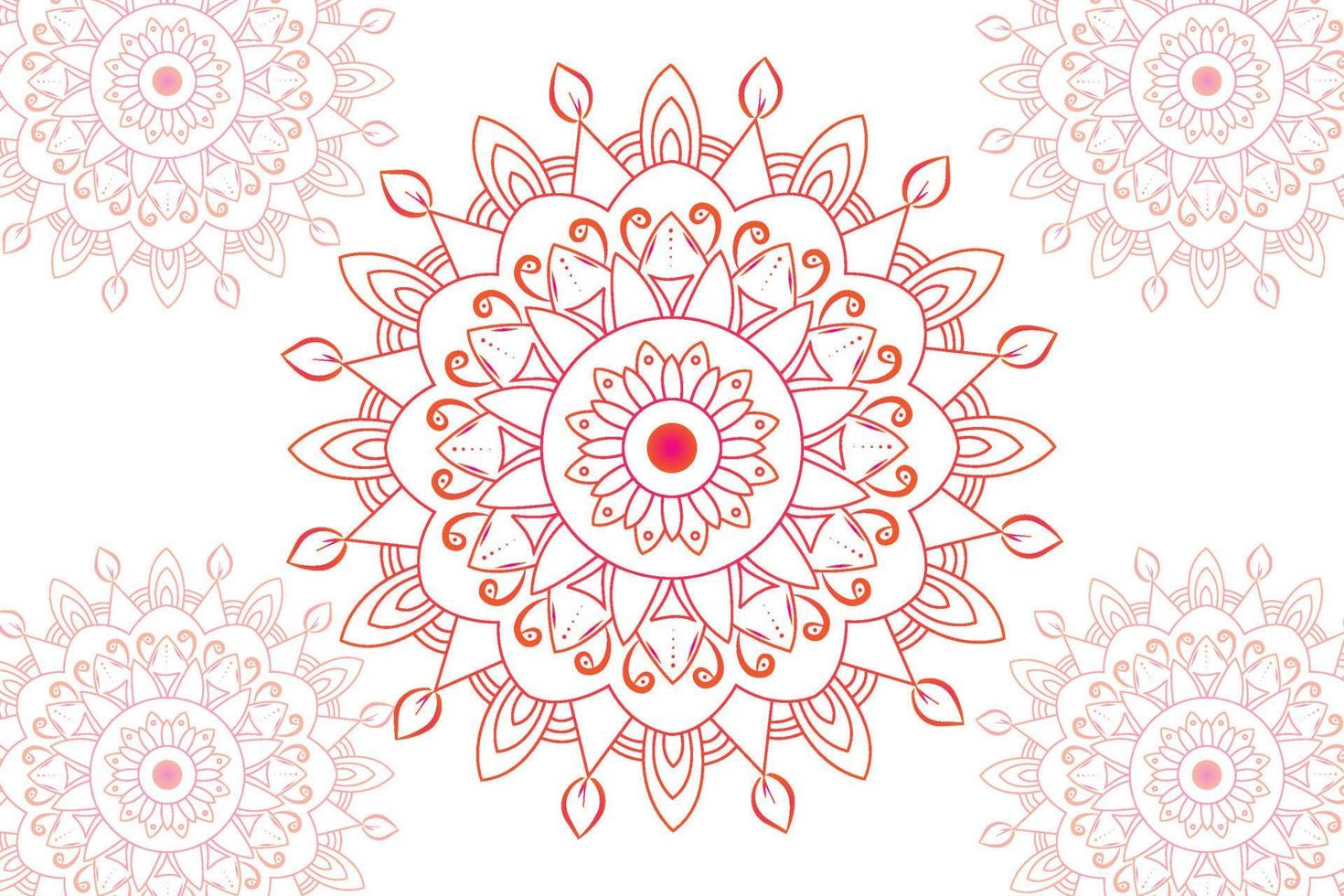 Simple Mandala gradian page. Ornament round mandala. Geometric circle element. kaleidoscope, medallion, yoga, india, arabic. Abstract design template vector