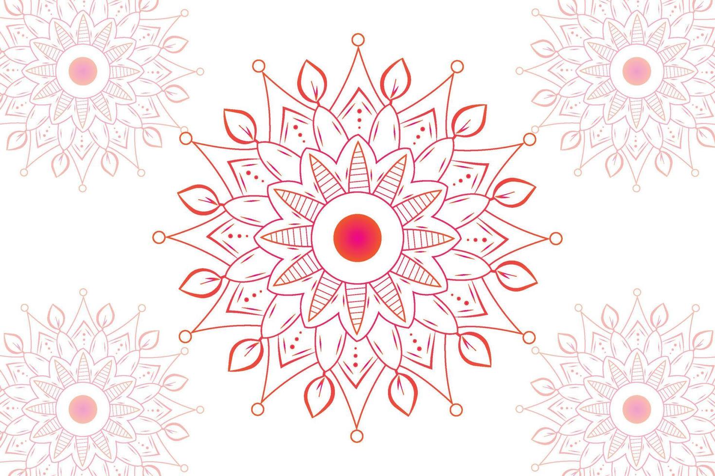 Simple Mandala gradian page. Ornament round mandala. Geometric circle element. kaleidoscope, medallion, yoga, india, arabic. Abstract design template vector
