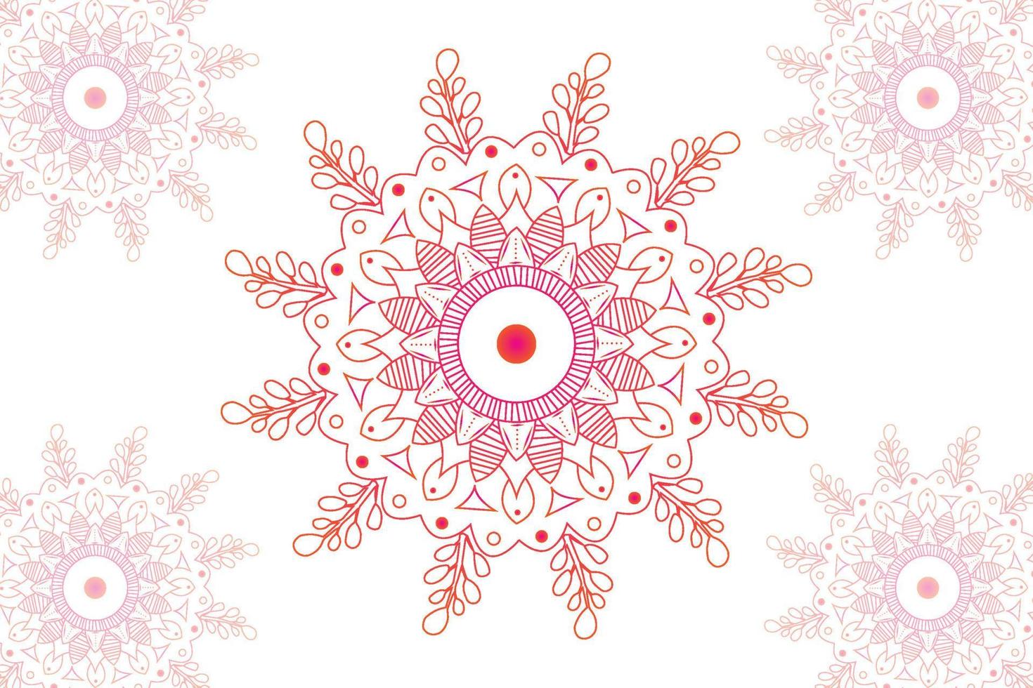 Simple Mandala gradian page. Ornament round mandala. Geometric circle element. kaleidoscope, medallion, yoga, india, arabic. Abstract design template vector